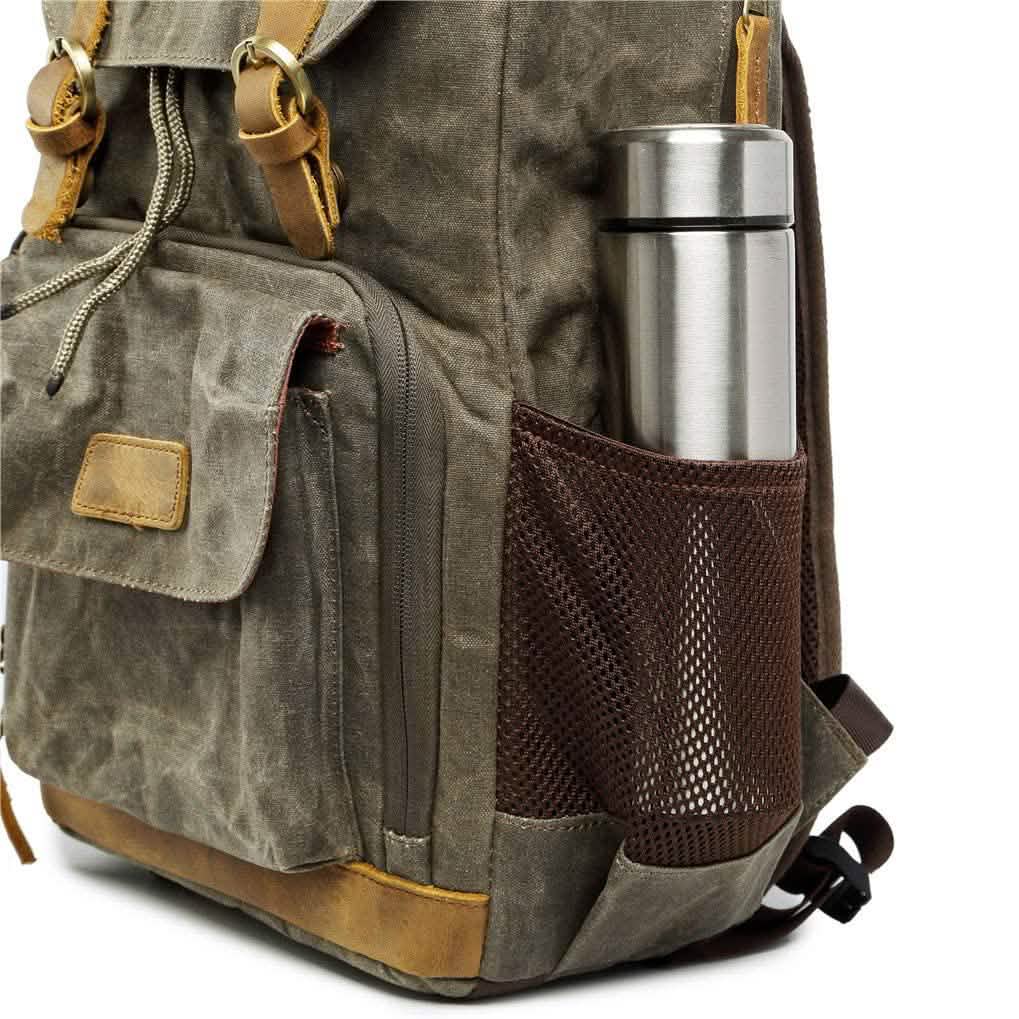 Allacki Waterproof Shock-Resistant Canvas Camera Bag Retro Style Travel Backpack DailySale
