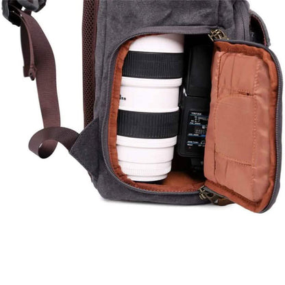 Allacki Waterproof Shock-Resistant Canvas Camera Bag Retro Style Travel Backpack DailySale
