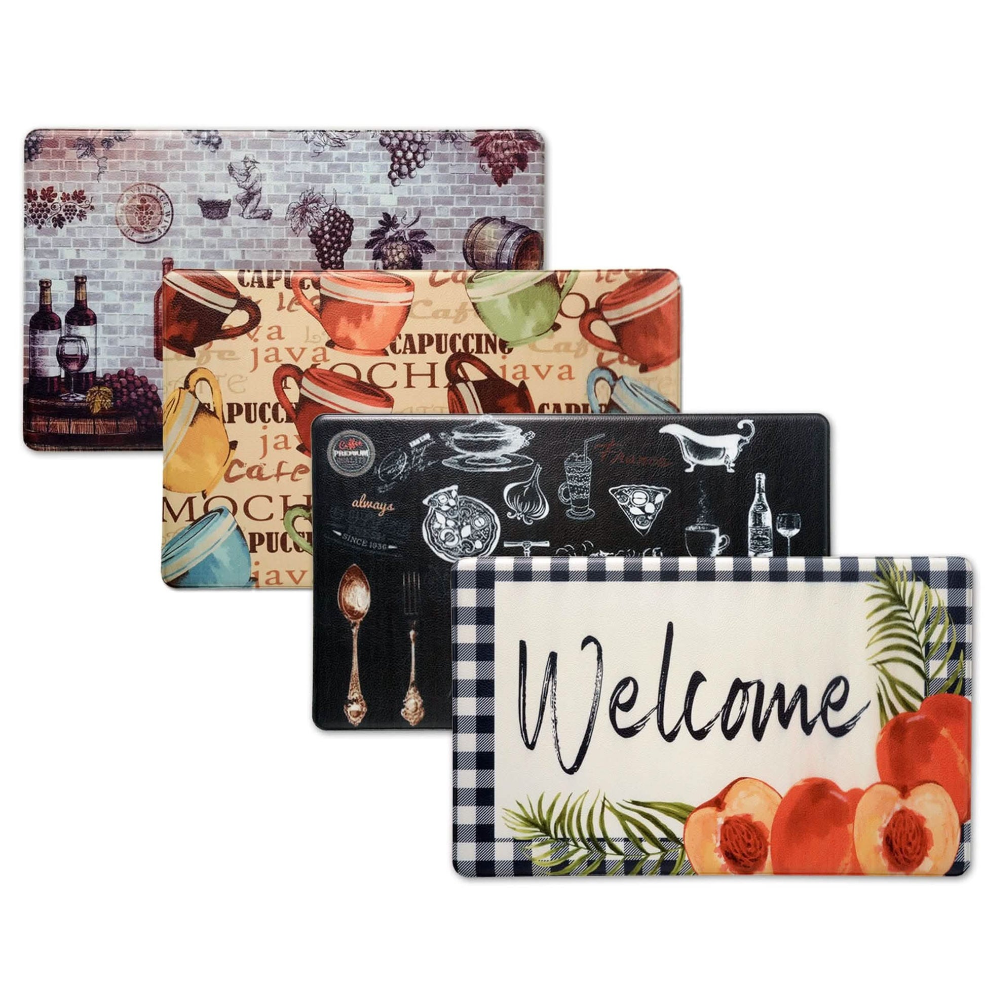 Bibb Home 1-2 Pack Anti Fatigue Cushioned Kitchen Mats DailySale