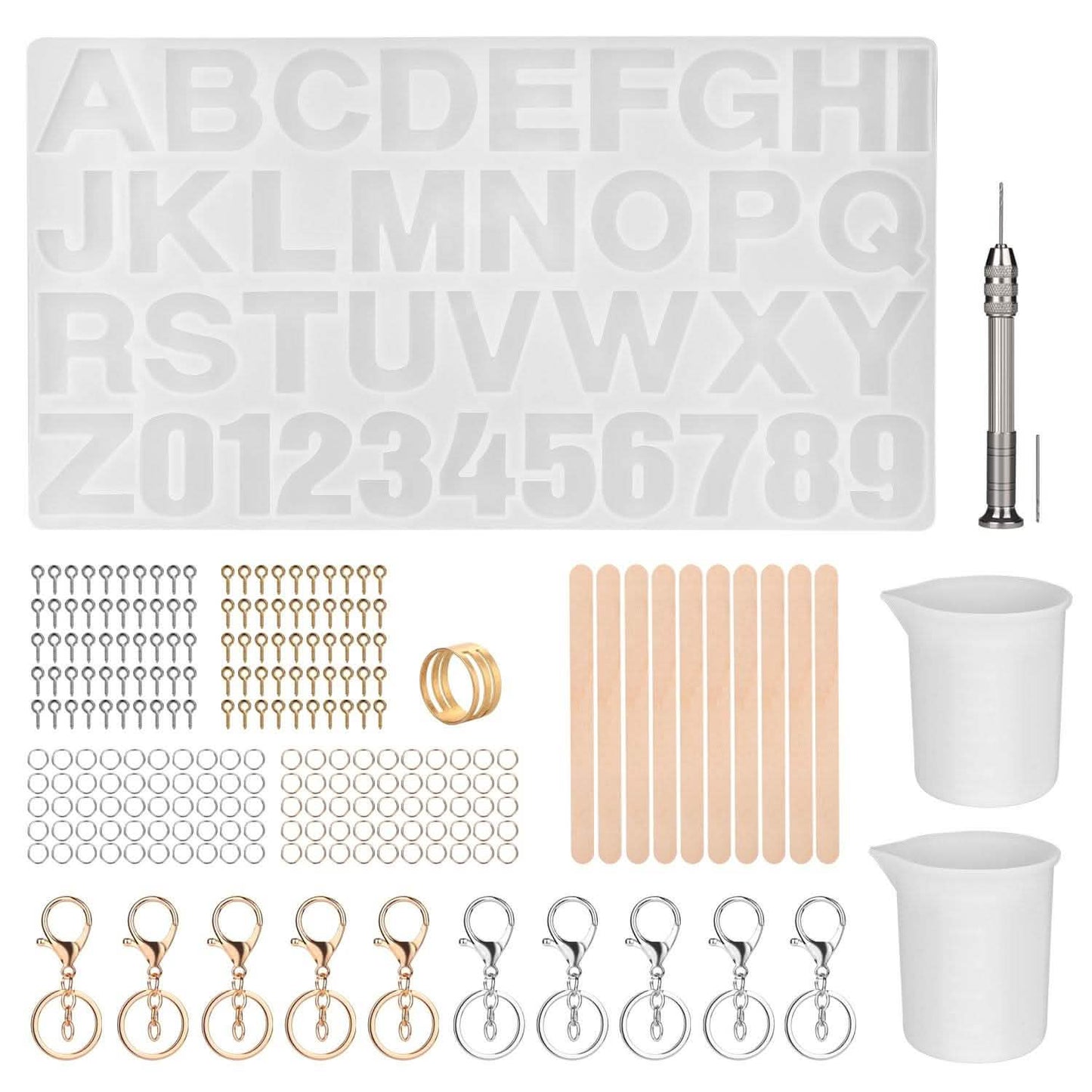 Alphabet Number Silicone Set DIY Casting Mold Jewelry Making Craft DailySale
