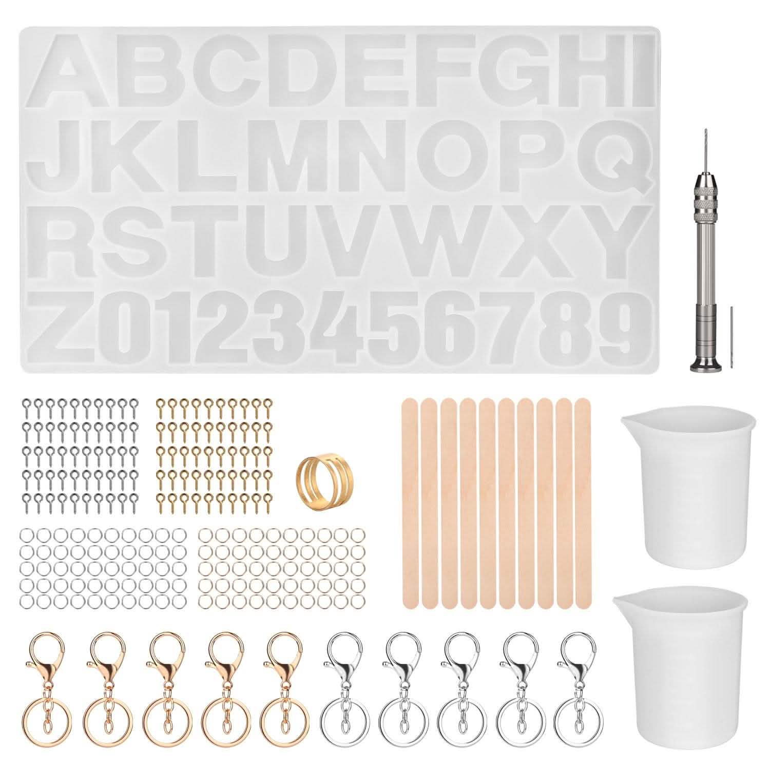 Alphabet Number Silicone Set DIY Casting Mold Jewelry Making Craft DailySale
