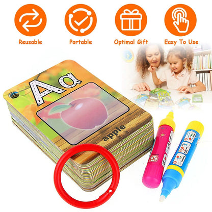 Alphabet Water Coloring Cards with 2 Magic Water Pens DailySale