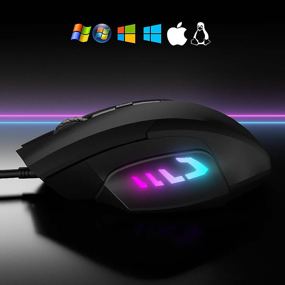 Altec Lansing - GM100 E-Sports Wired Laser Gaming Mouse with RGB Lighting DailySale