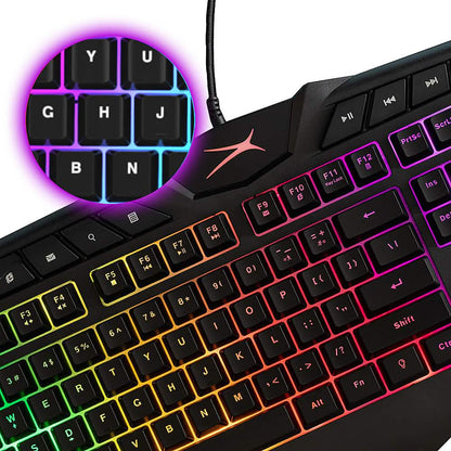 Altec Lansing - M180 Membrane RGB Gaming Keyboard - Multi-Color DailySale