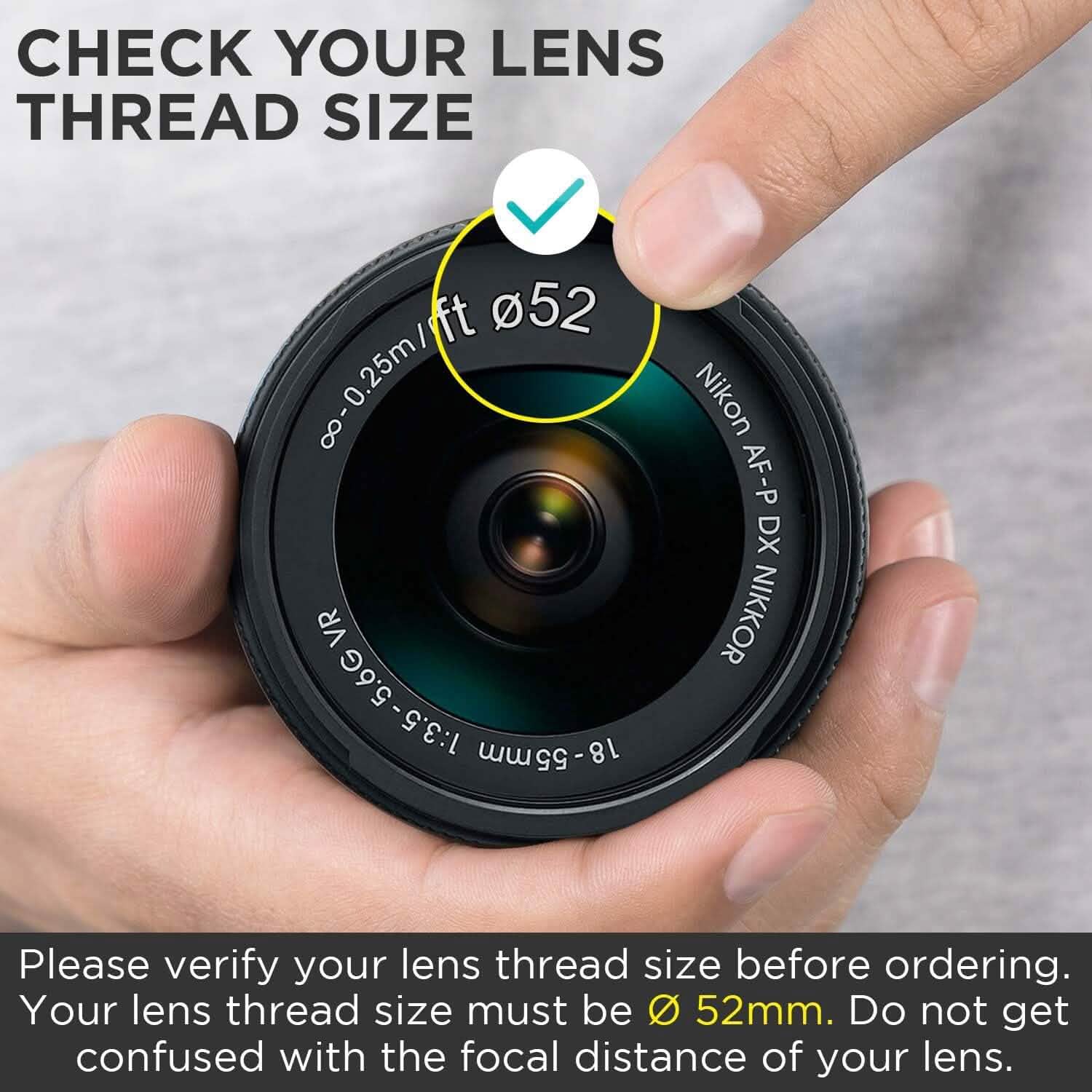 Altura Photo 52MM 0.35x HD Fisheye Nikon Wide Angle Lens (w/Macro Portion)  (Refurbished) DailySale