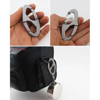 Aluminum Alloy Key Chain Ring Hook Holder Outdoor Calabash Keychain Camping DailySale