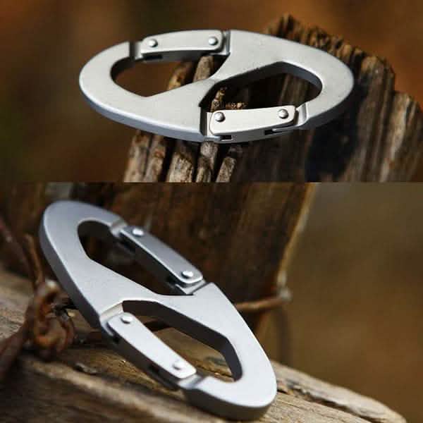 Aluminum Alloy Key Chain Ring Hook Holder Outdoor Calabash Keychain Camping DailySale