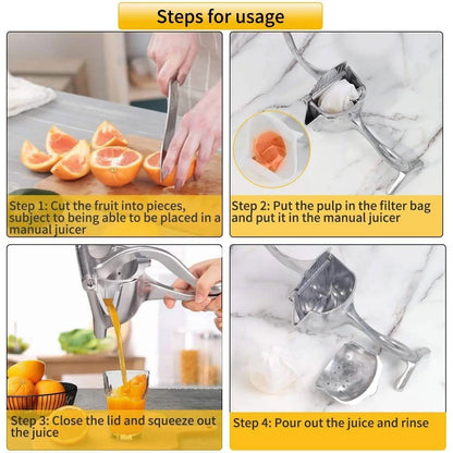 Aluminum Alloy Manual Hand Pressure Juicer DailySale