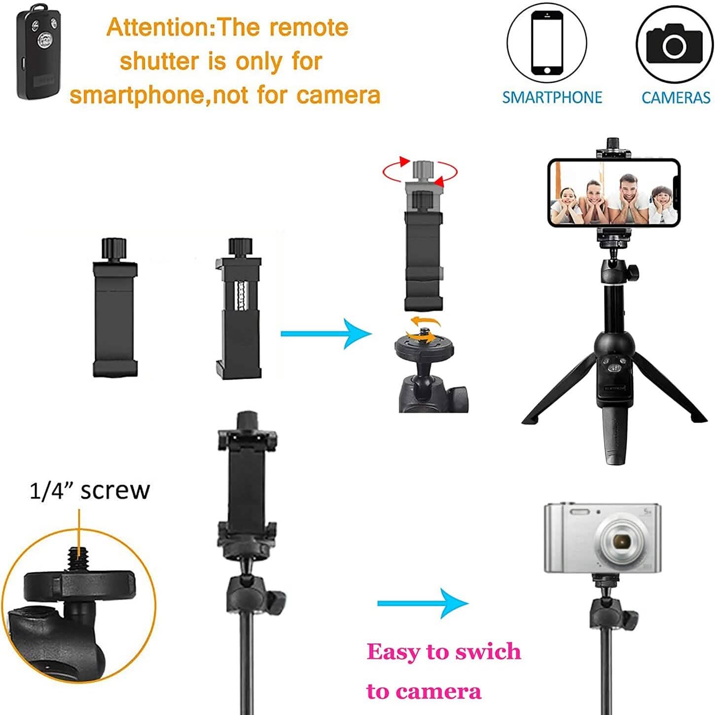 Aluminum Alloy Selfie Stick Phone Tripod DailySale