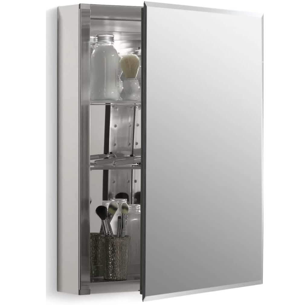 Aluminum Single Medicine Cabinet with Mirror Door DailySale