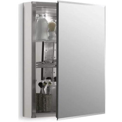 Aluminum Single Medicine Cabinet with Mirror Door DailySale