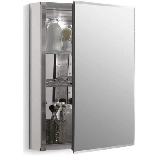 Aluminum Single Medicine Cabinet with Mirror Door DailySale