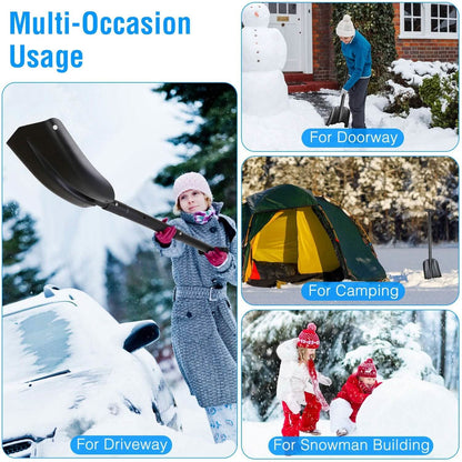 Aluminum Snow Shovel Portable Lightweight Camping Garden Beach Shovel DailySale