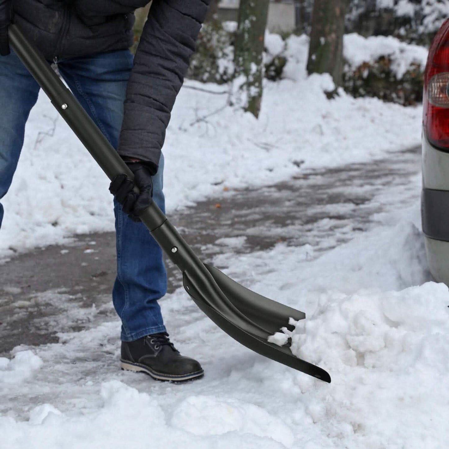 Aluminum Snow Shovel Portable Lightweight Camping Garden Beach Shovel DailySale