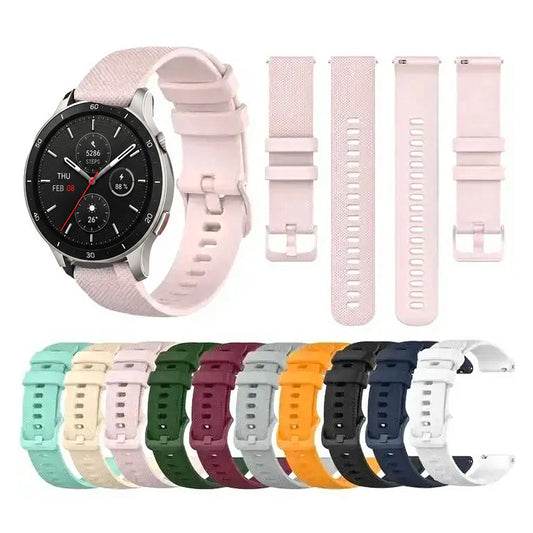 Amazfit Balance, GTR, GTS & Bip Checked-Texture Silicone Band BandsCo Straps