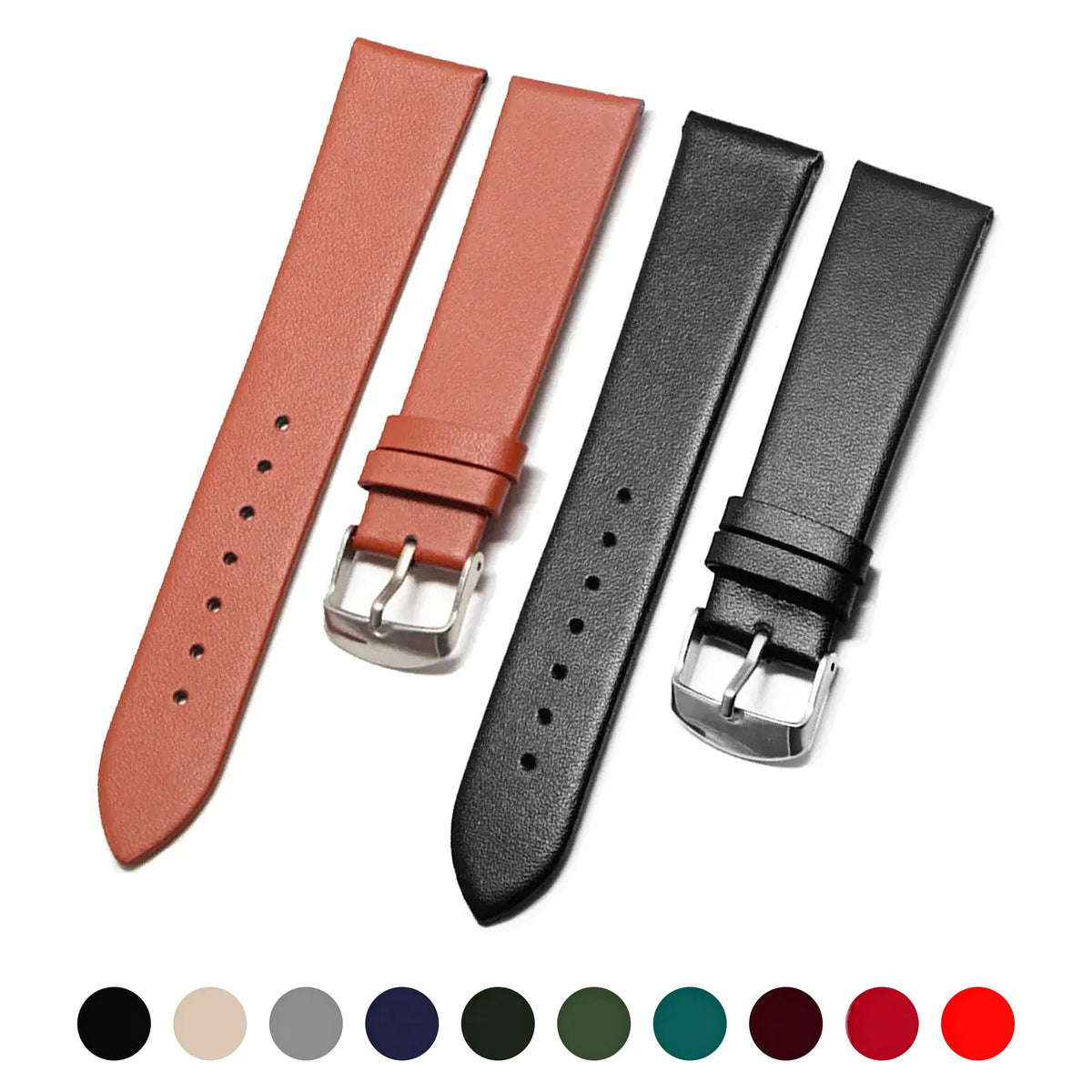 Amazfit Balance, GTR, GTS & Bip Classic Calf Leather Band, 8 Colors BandsCo Straps