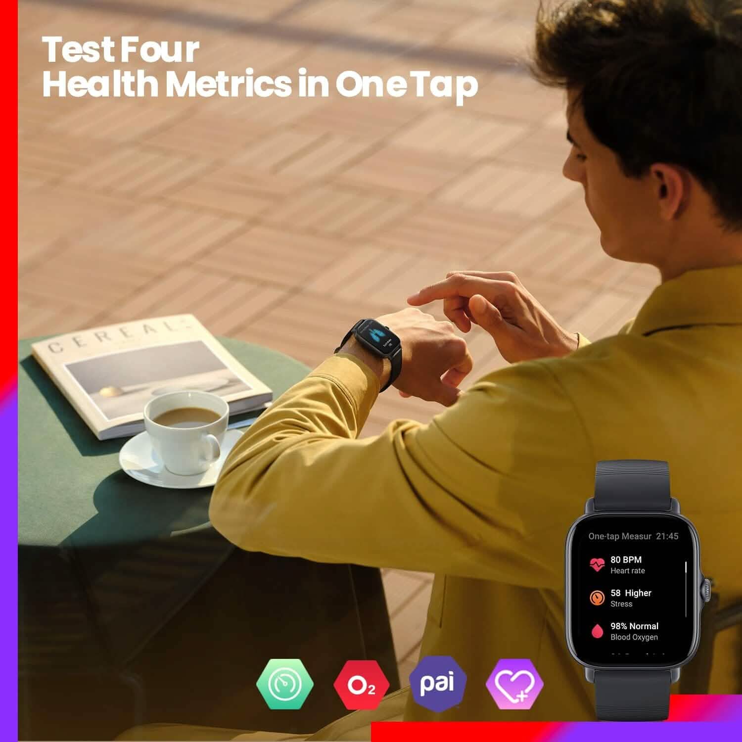 Amazfit GTS 3 Smart Watch for Android iPhone, Alexa Built-In  (Refurbished) DailySale