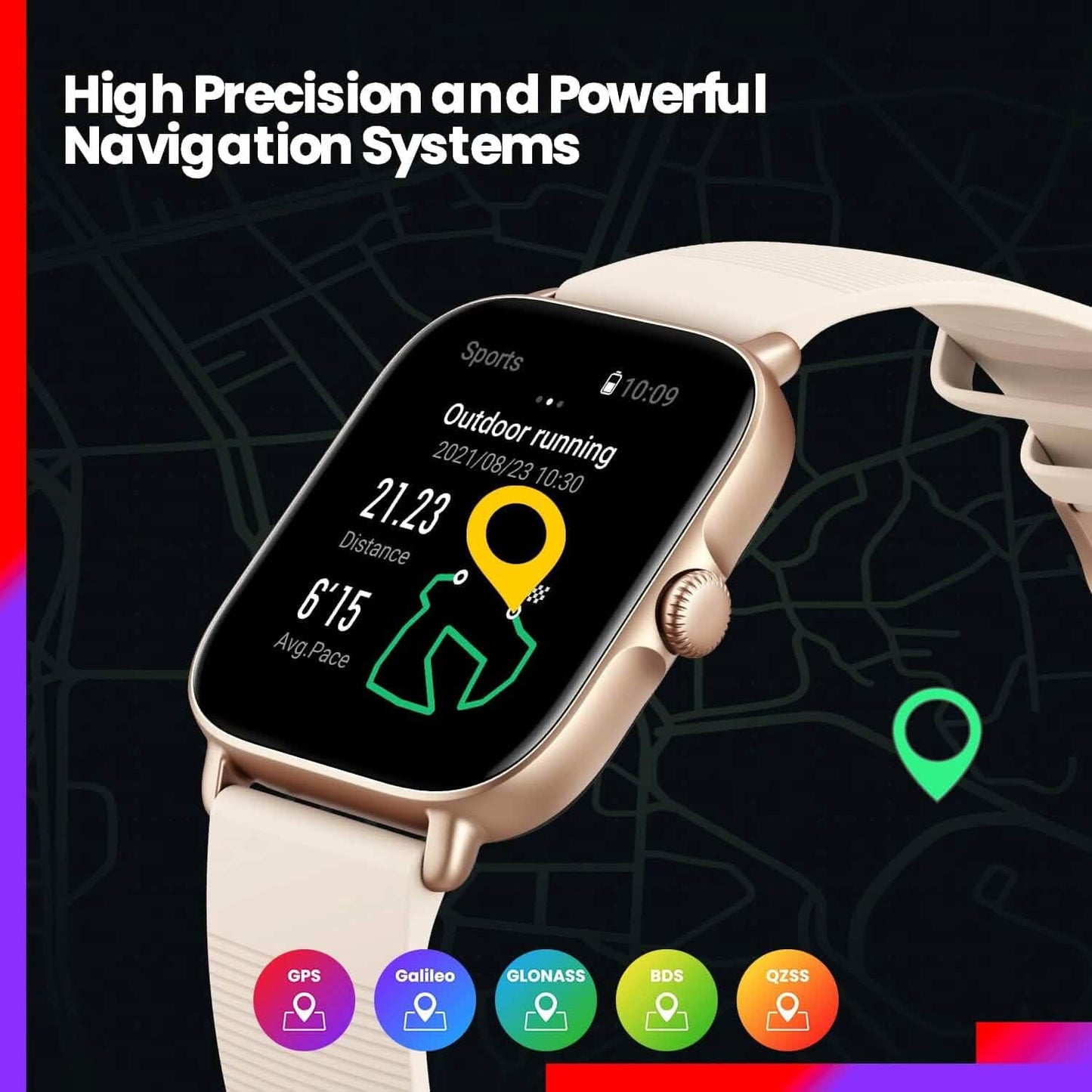 Amazfit GTS 3 Smart Watch for Android iPhone, Alexa Built-In  (Refurbished) DailySale