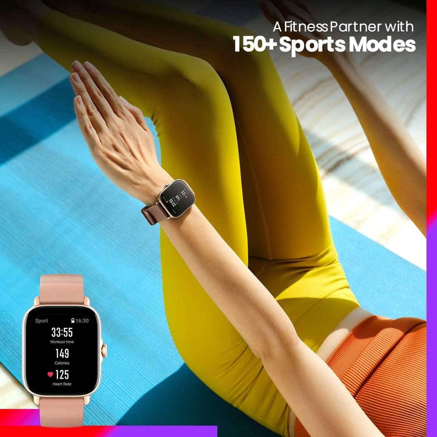 Amazfit GTS 3 Smart Watch for Android iPhone, Alexa Built-In  (Refurbished) DailySale