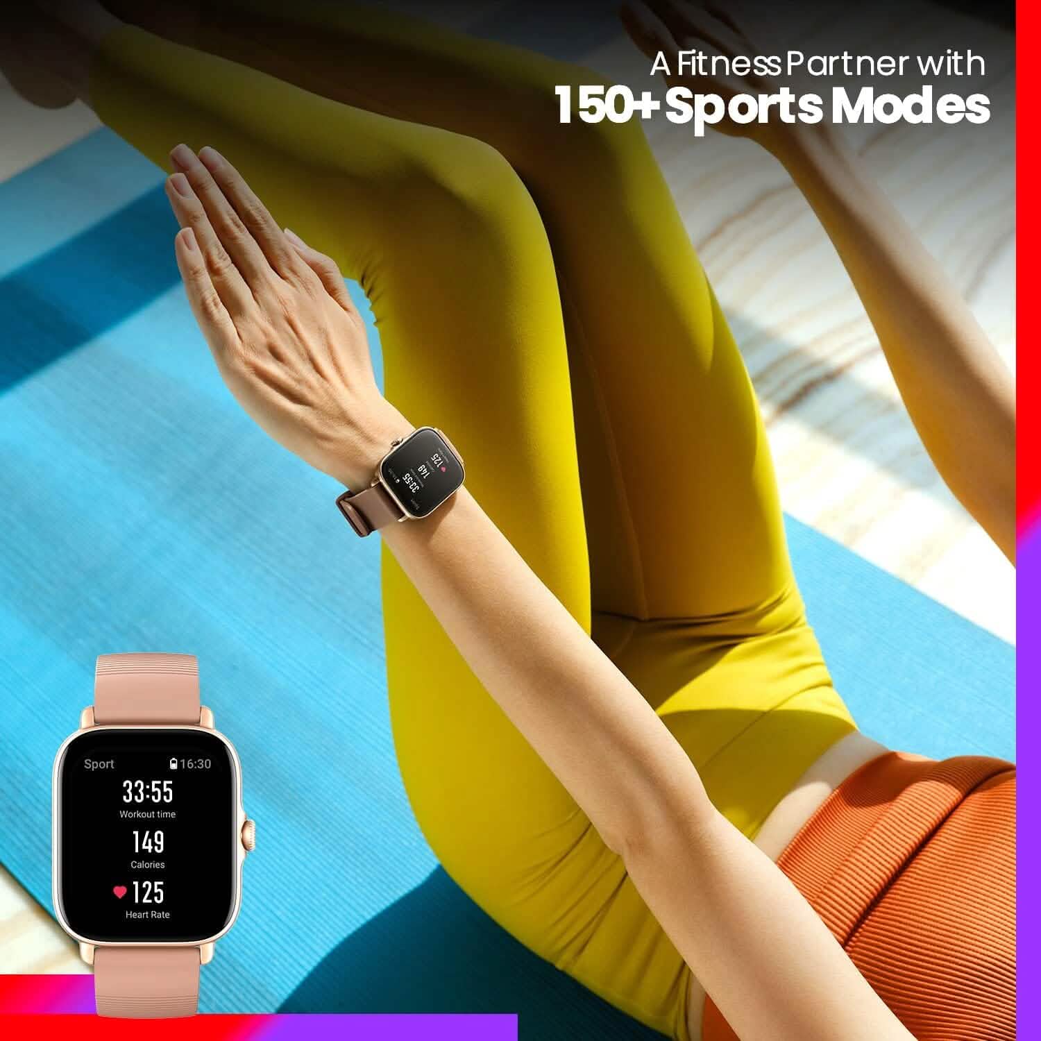 Amazfit GTS 3 Smart Watch for Android iPhone, Alexa Built-In  (Refurbished) DailySale