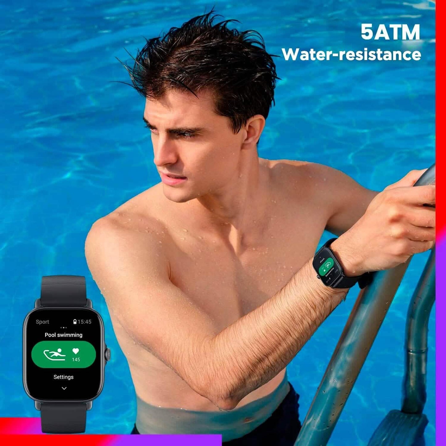 Amazfit GTS 3 Smart Watch for Android iPhone, Alexa Built-In  (Refurbished) DailySale