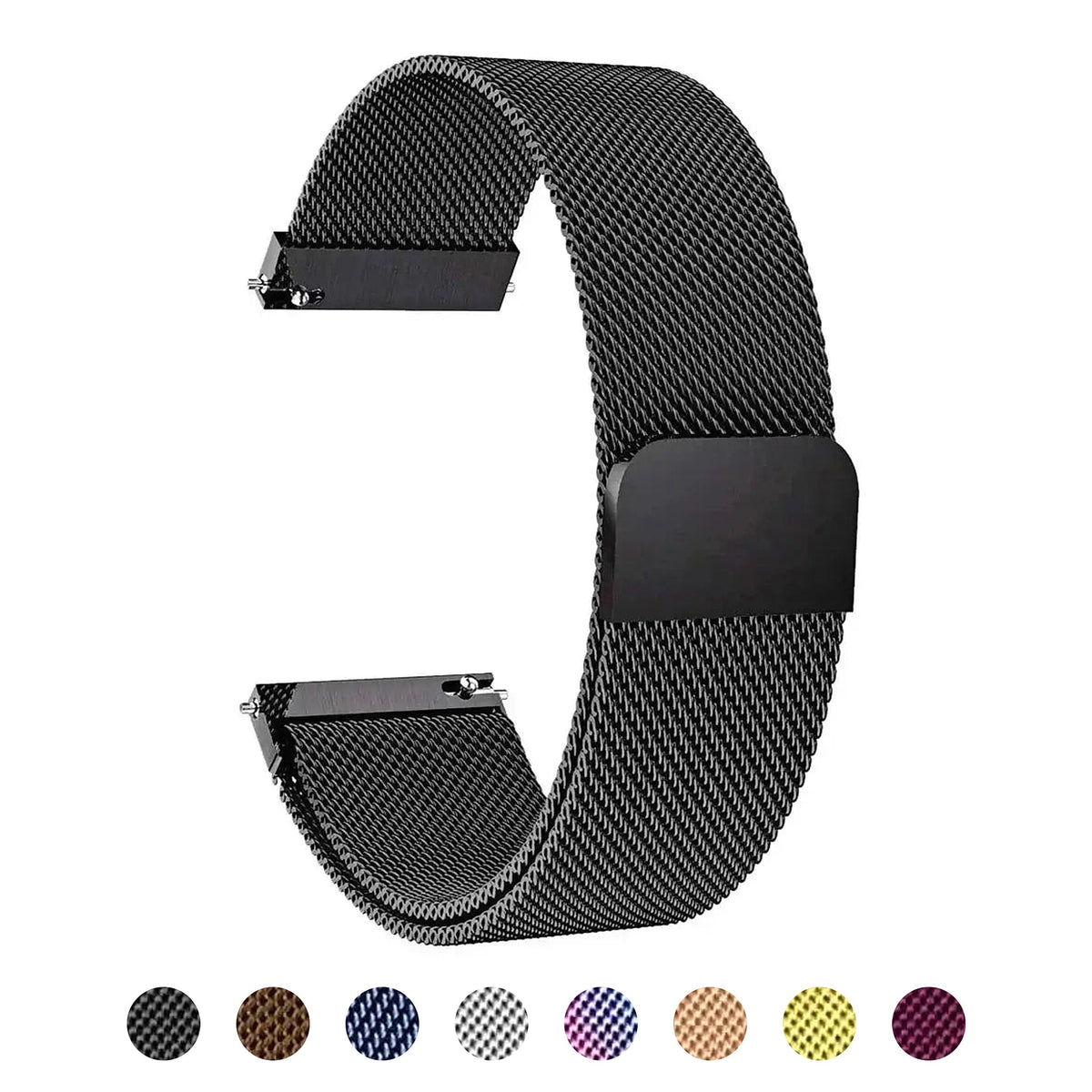 Amazfit Balance, GTR, GTS & Bip Milanese Mesh Band, Magnetic Closure BandsCo Straps