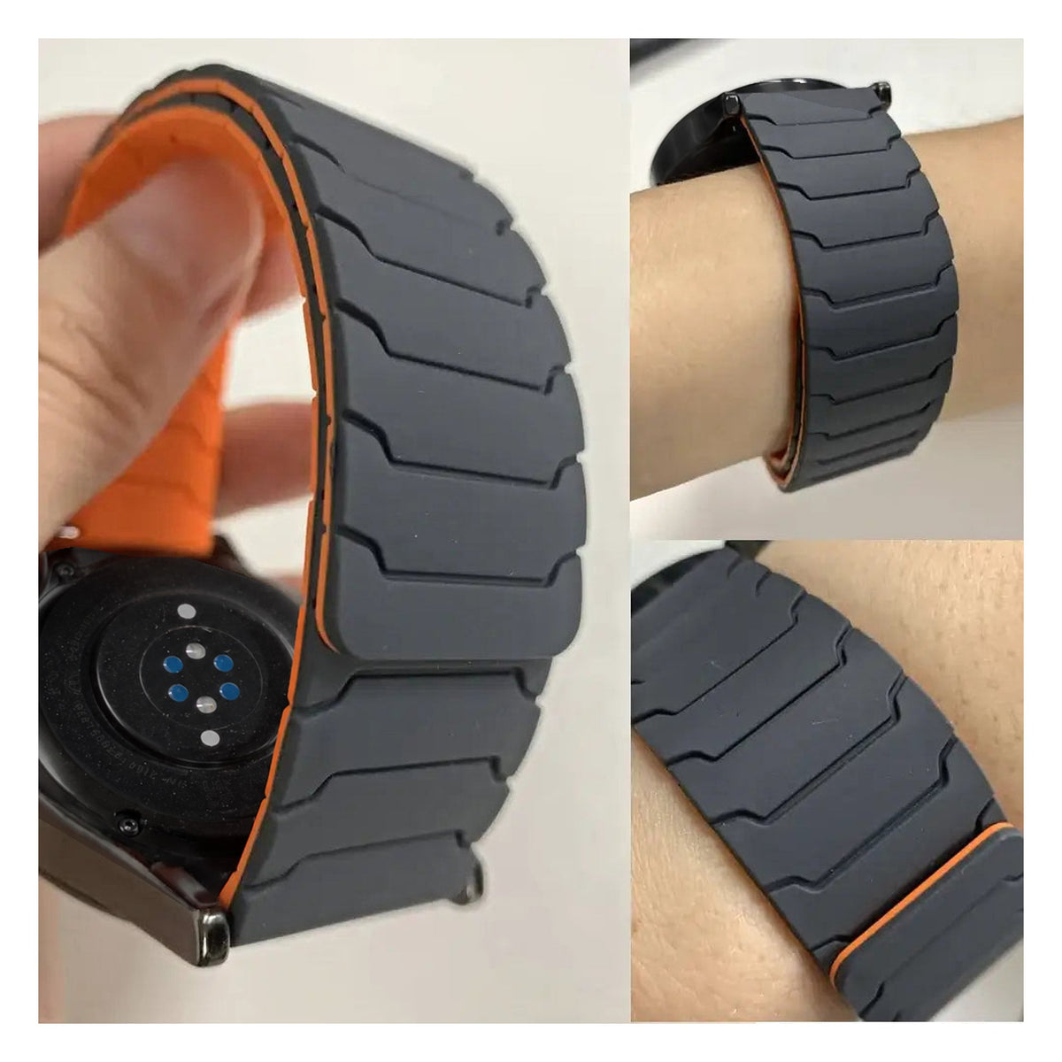 Amazfit Balance, GTR, GTS & Bip Segmented Magnetic Silicone Loop Band BandsCo Straps
