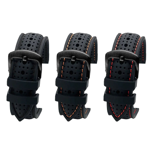 Amazfit Balance, GTR, GTS & Bip Stitched Perforated Silicone Band BandsCo Straps