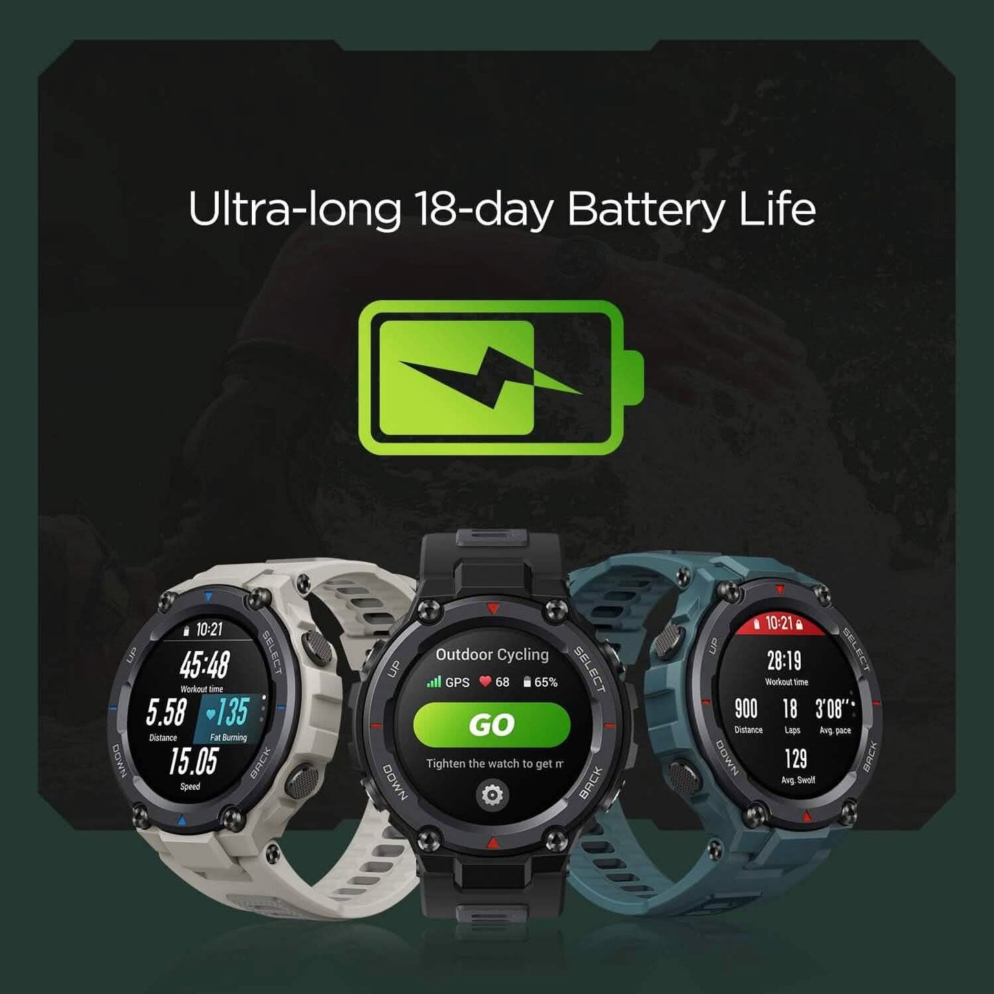 Amazfit T-Rex Pro Smart Watch for Men (Refurbished) DailySale