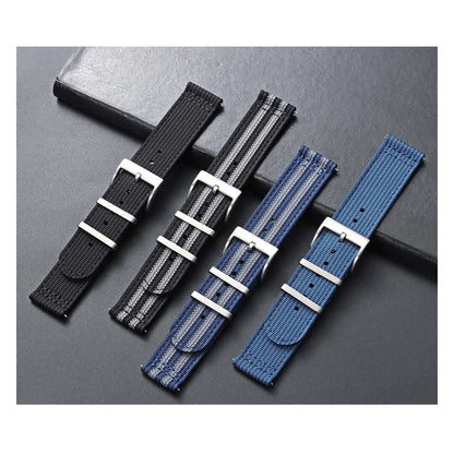 Amazfit Balance, GTR, GTS & Bip Two-Piece Ribbed Nylon Band BandsCo Straps