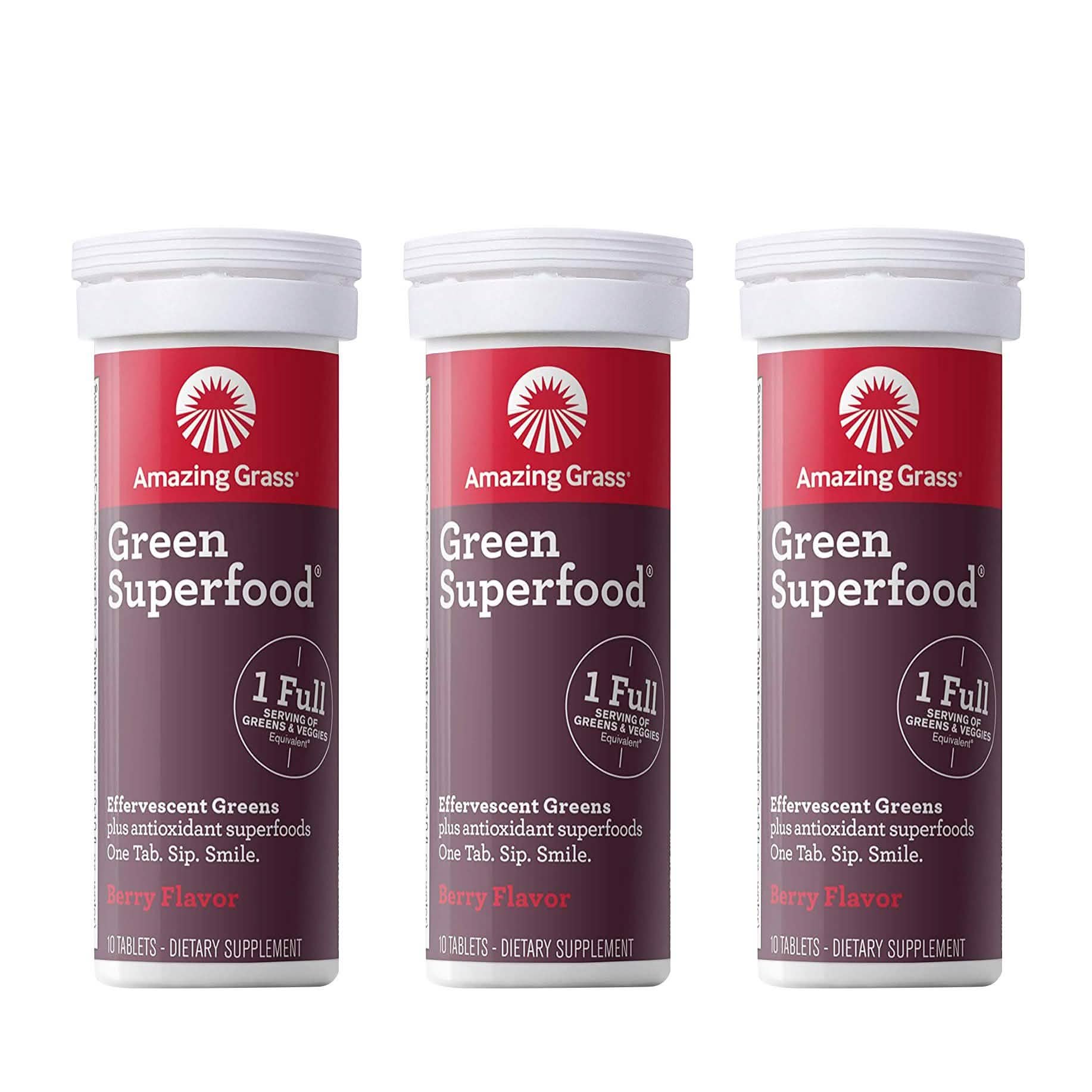 Amazing Grass Green Superfood Water Flavoring Tablet with Antioxidants and Alkalizing Greens DailySale