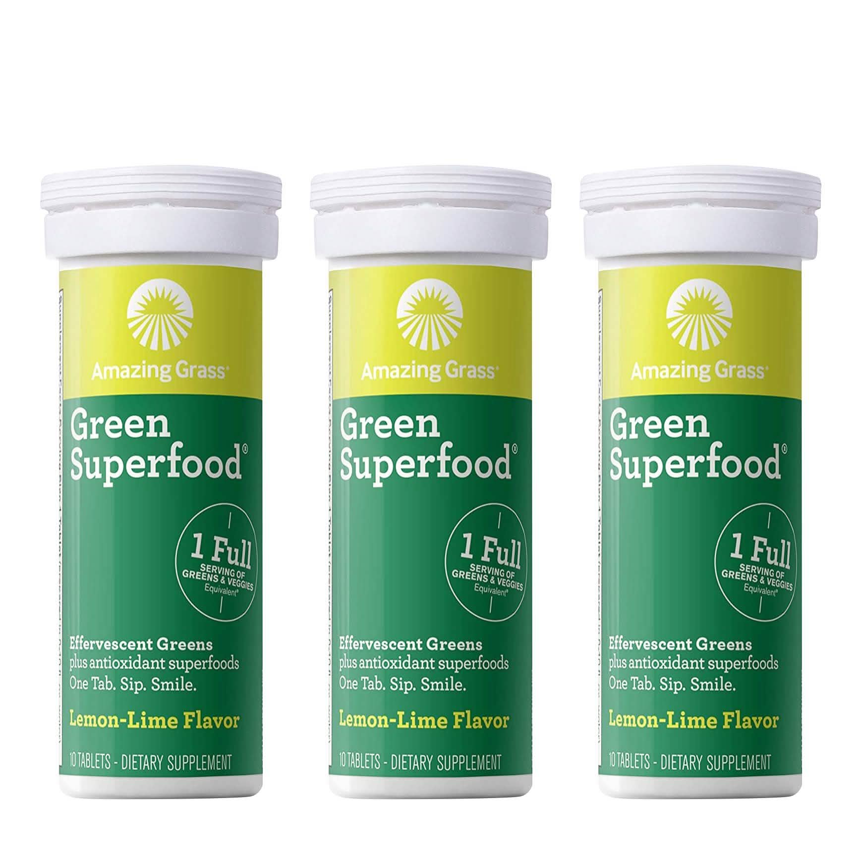 Amazing Grass Green Superfood Water Flavoring Tablet with Antioxidants and Alkalizing Greens DailySale