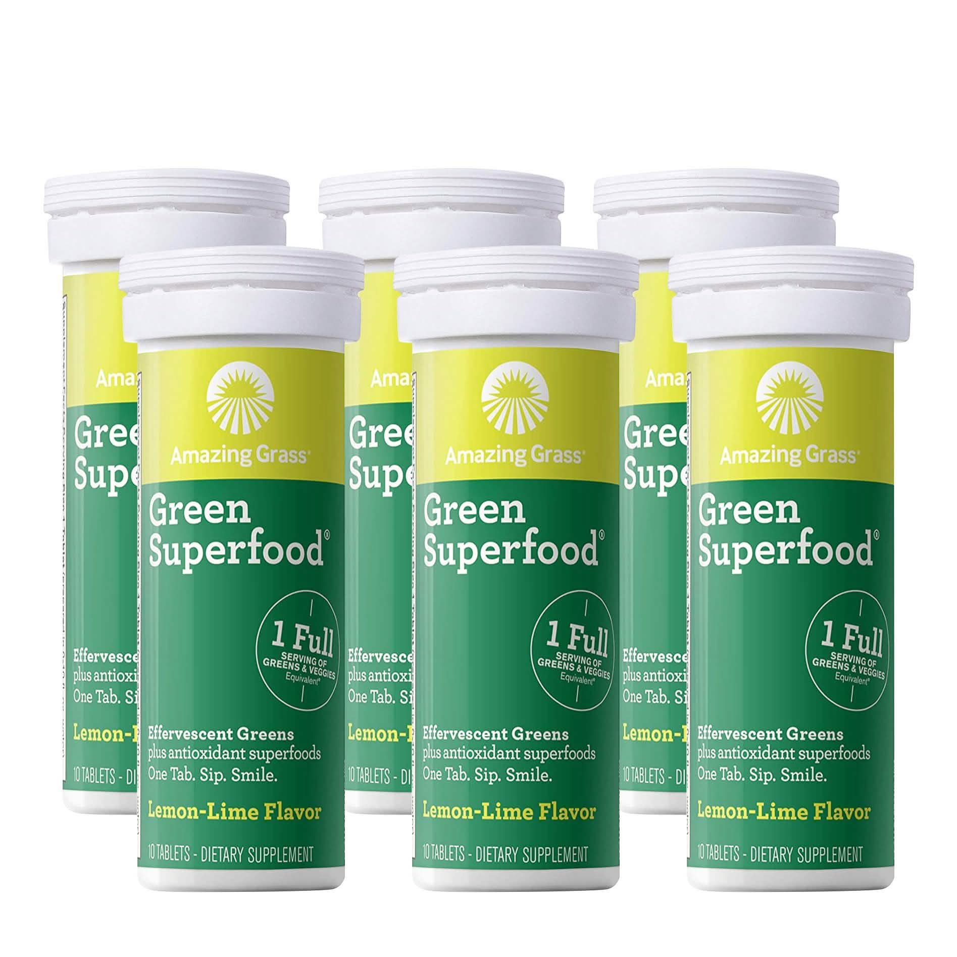 Amazing Grass Green Superfood Water Flavoring Tablet with Antioxidants and Alkalizing Greens DailySale