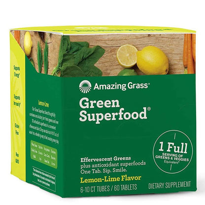 Amazing Grass Green Superfood Water Flavoring Tablet with Antioxidants and Alkalizing Greens DailySale
