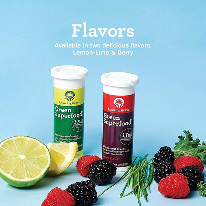 Amazing Grass Green Superfood Water Flavoring Tablet with Antioxidants and Alkalizing Greens DailySale