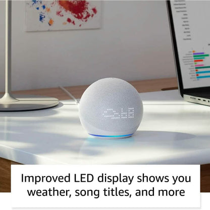Amazon Echo Dot (5th Gen) with Clock  (Refurbished) DailySale