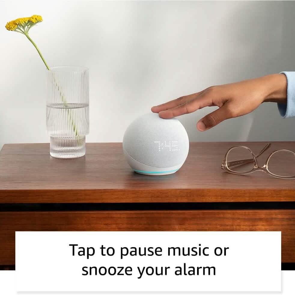 Amazon Echo Dot (5th Gen) with Clock  (Refurbished) DailySale