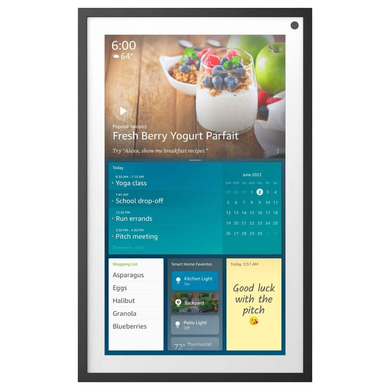 Amazon Echo Show 15 15.6" Smart Display with Alexa and Fire TV - Black (Refurbished) DailySale