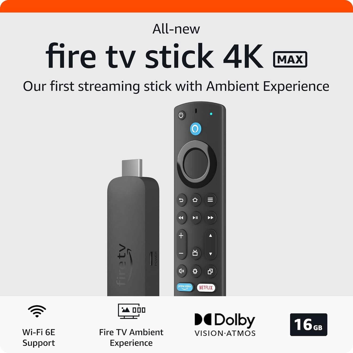 Amazon Fire TV Stick 4K Max Streaming Device  (Refurbished) DailySale