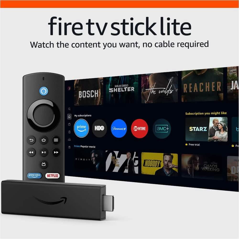 Amazon Fire TV Stick Lite with Latest Alexa Voice Remote Lite (No TV controls) (Refurbished) DailySale
