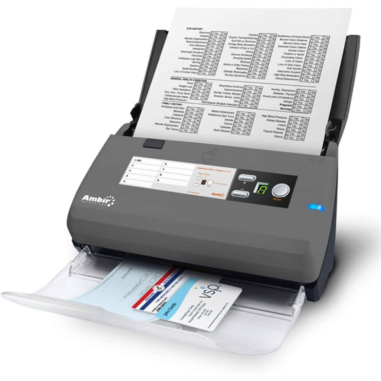 Ambir ImageScan Pro 820ix 20ppm High-Speed ADF Scanner for Windows PC and Mac DailySale