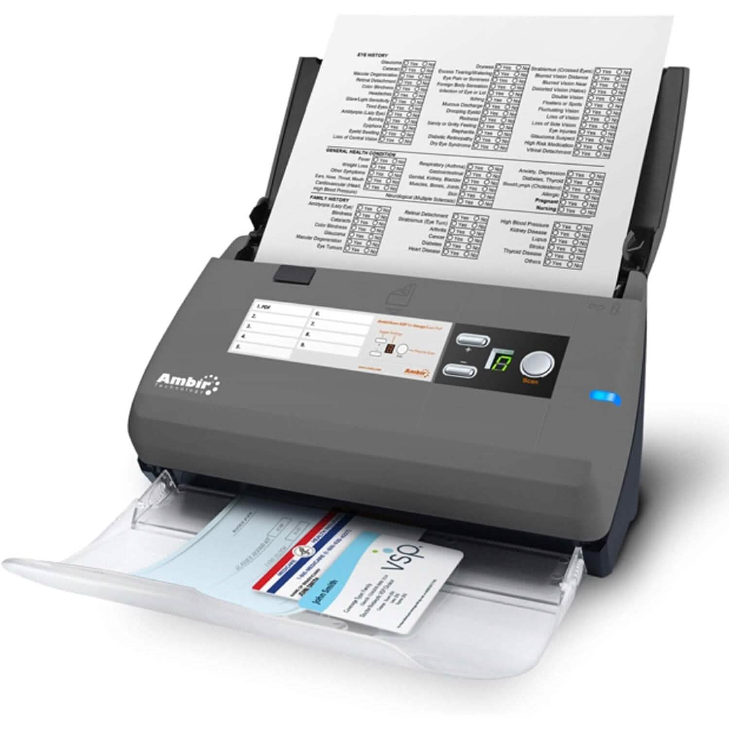 Ambir ImageScan Pro 820ix 20ppm High-Speed ADF Scanner for Windows PC and Mac DailySale