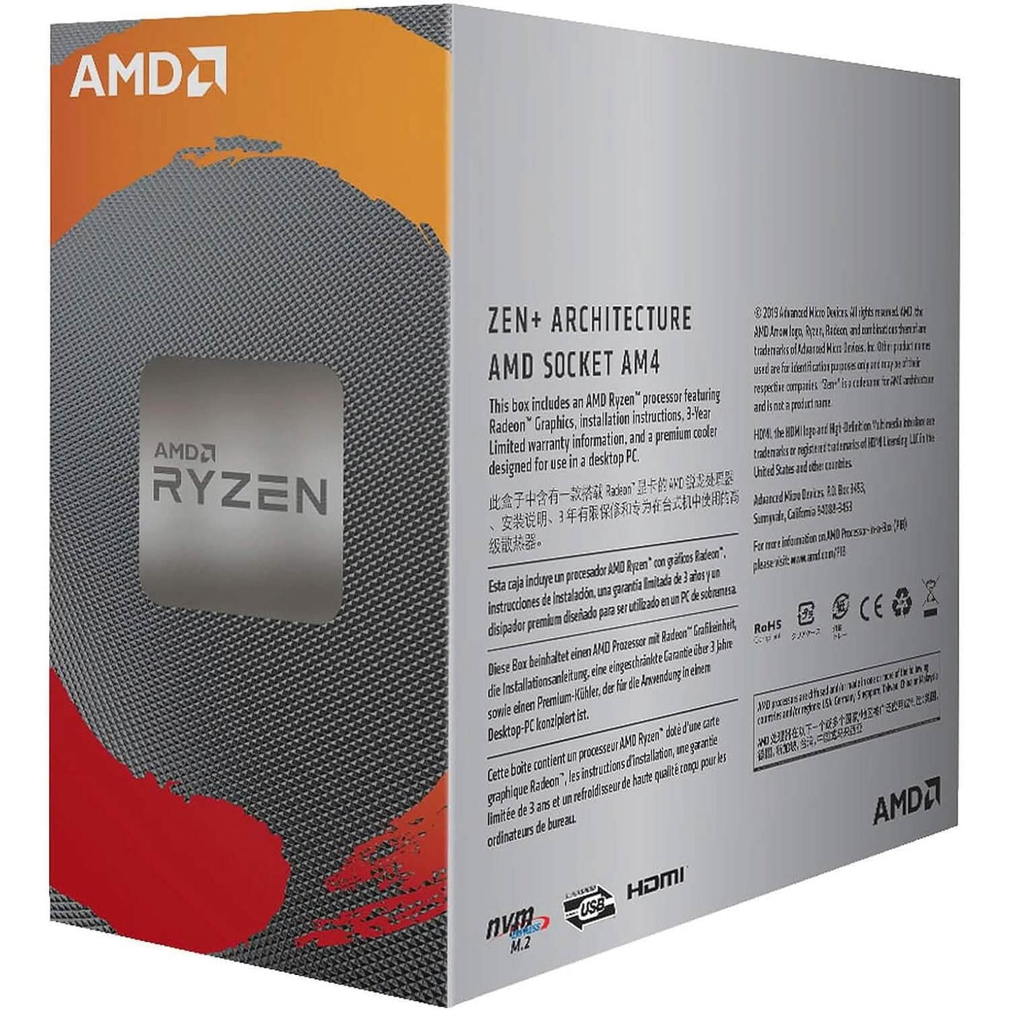 AMD Ryzen 3 3200G 4-Core Unlocked Desktop Processor with Radeon Graphics  (Refurbished) DailySale