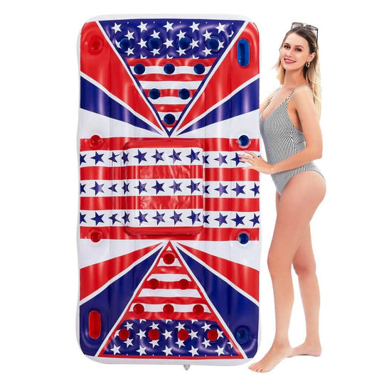American Flag Beer Pong Cooler Float DailySale