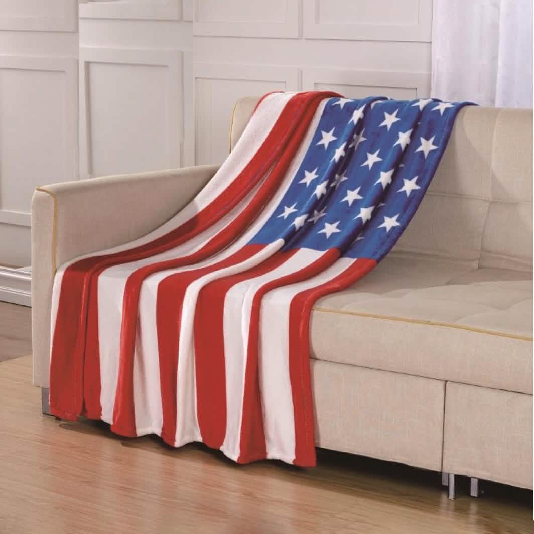 American Flag Ultra-Lush Oversized Throw Blanket DailySale