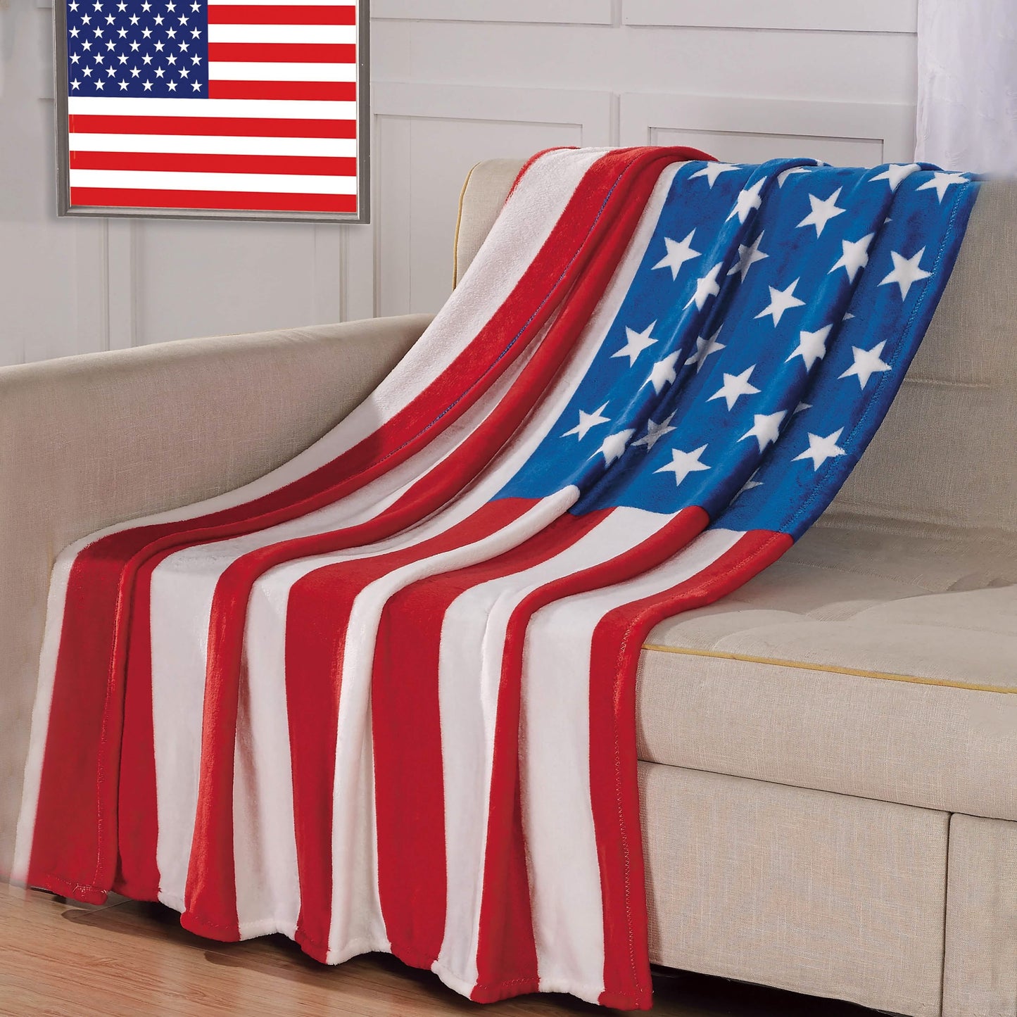 American Flag Ultra-Lush Oversized Throw Blanket DailySale
