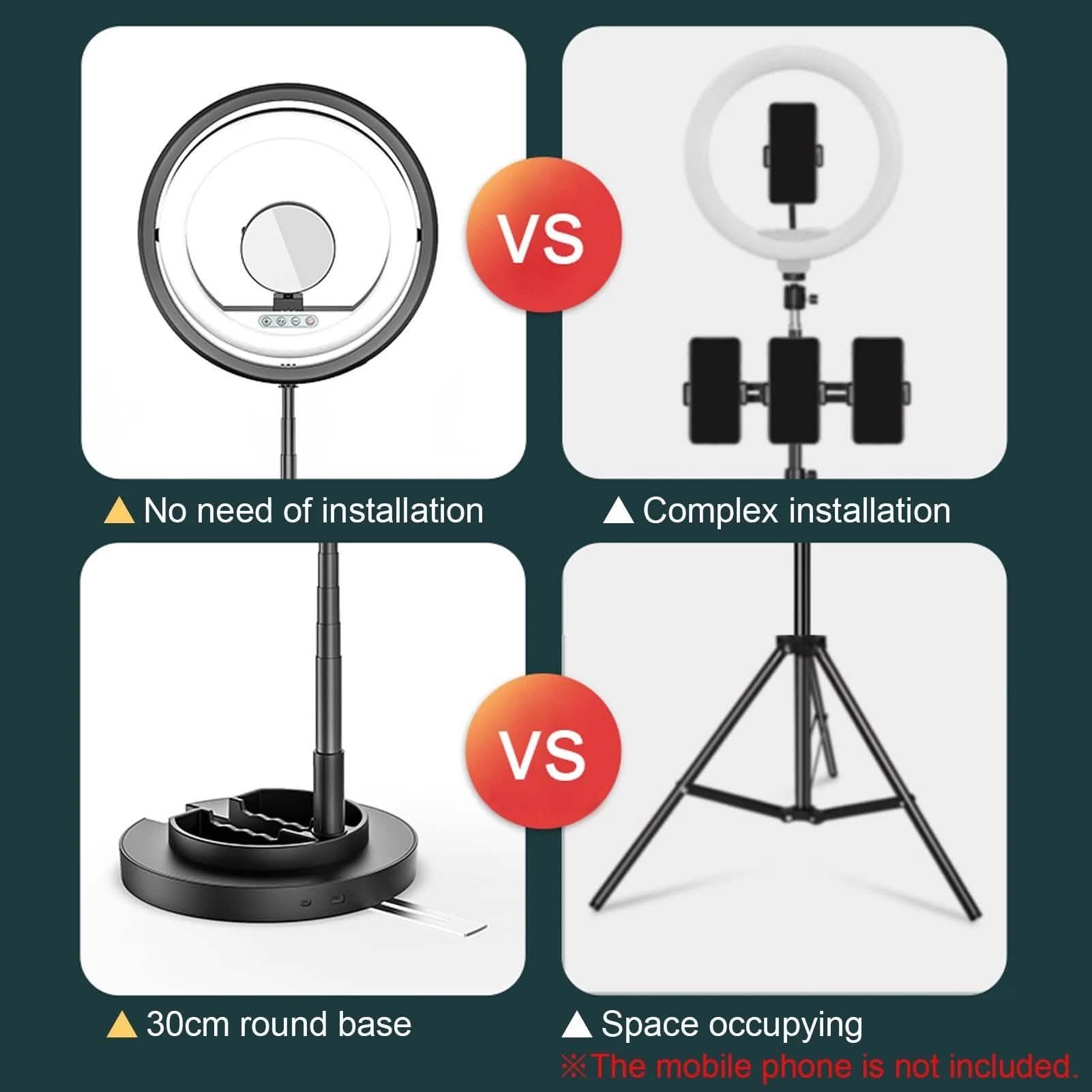 Andoer JMT2 PRO 360¬∞ Rotatable Mini Ring Light DailySale