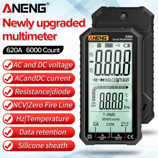 ANENG 4.7-Inch LCD Display 6000 Count AC/DC Digital Multimeter DailySale