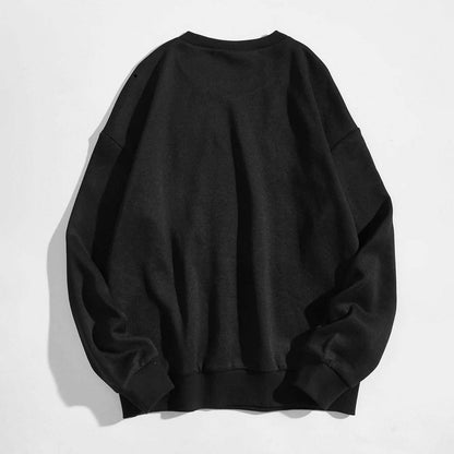 Angel and Letter Graphic Oversized Thermal Sweatshirt DailySale