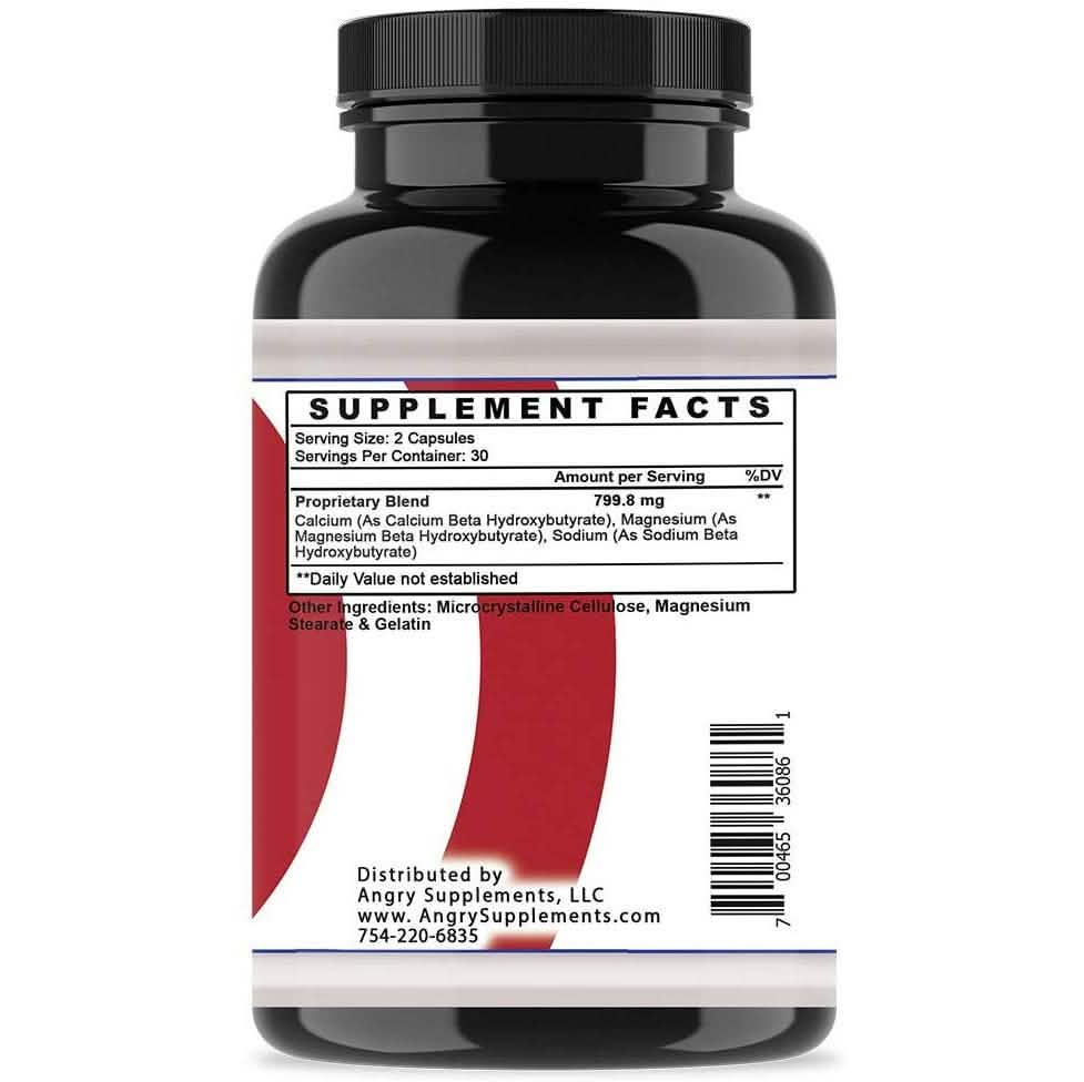 Angry Supplements Super Keto BHB Burn Fat, Increase Energy and Focus DailySale